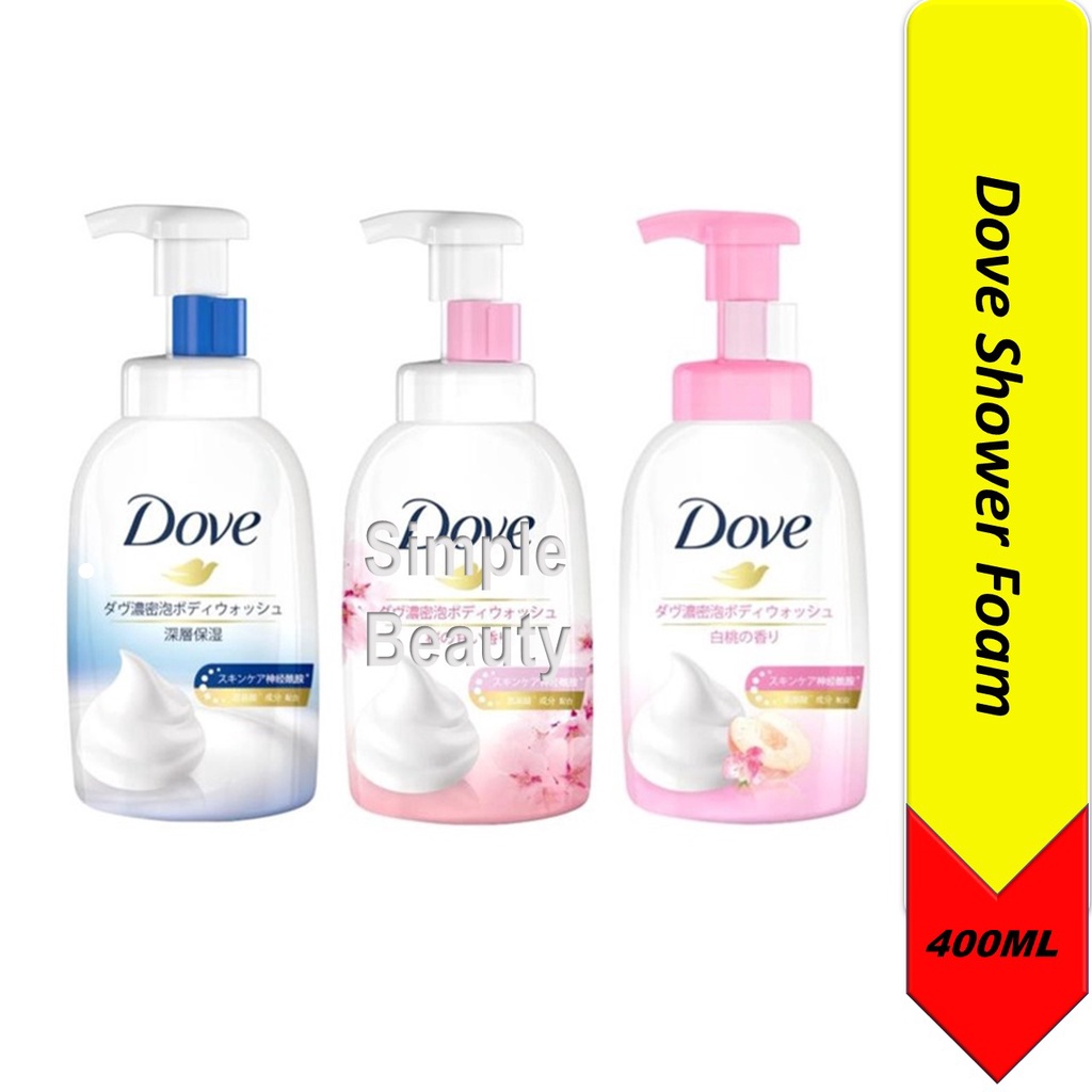 Dove Foaming Shower Foam 400ML Shopee Singapore