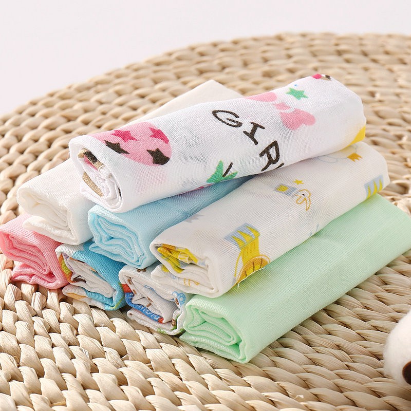 Baby Cotton Small Square Towels/ Hankerchiefs Towel Shopee Singapore