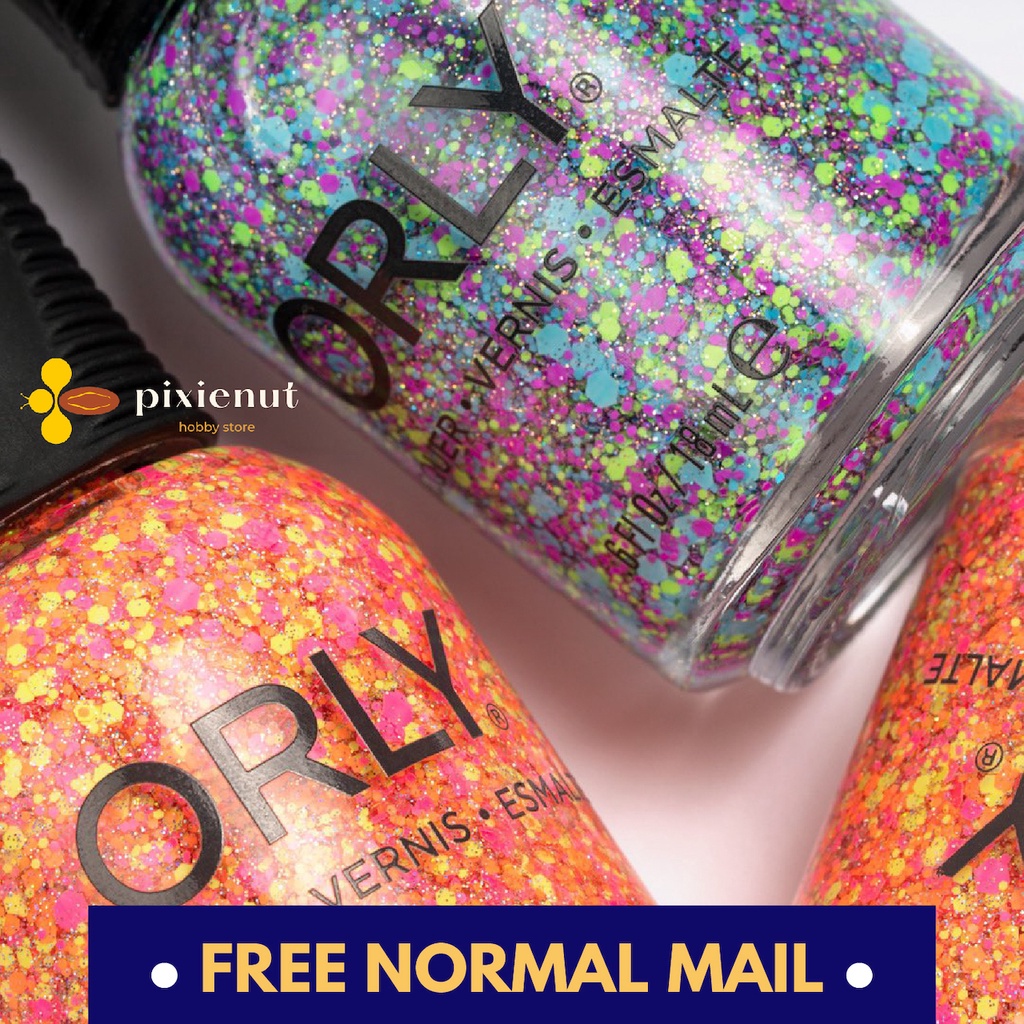 ORLY Confetti Toppers Nail Polish 18ml. Rainbow Holographic Colours