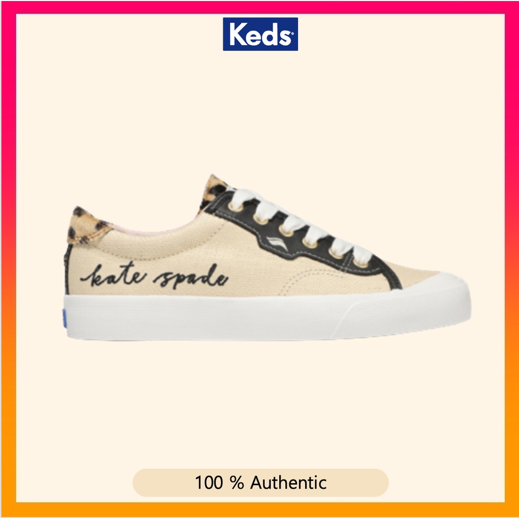Keds Women's Crew Kick Leather/Raffia Sneakers (2022 NEW) Shopee Singapore