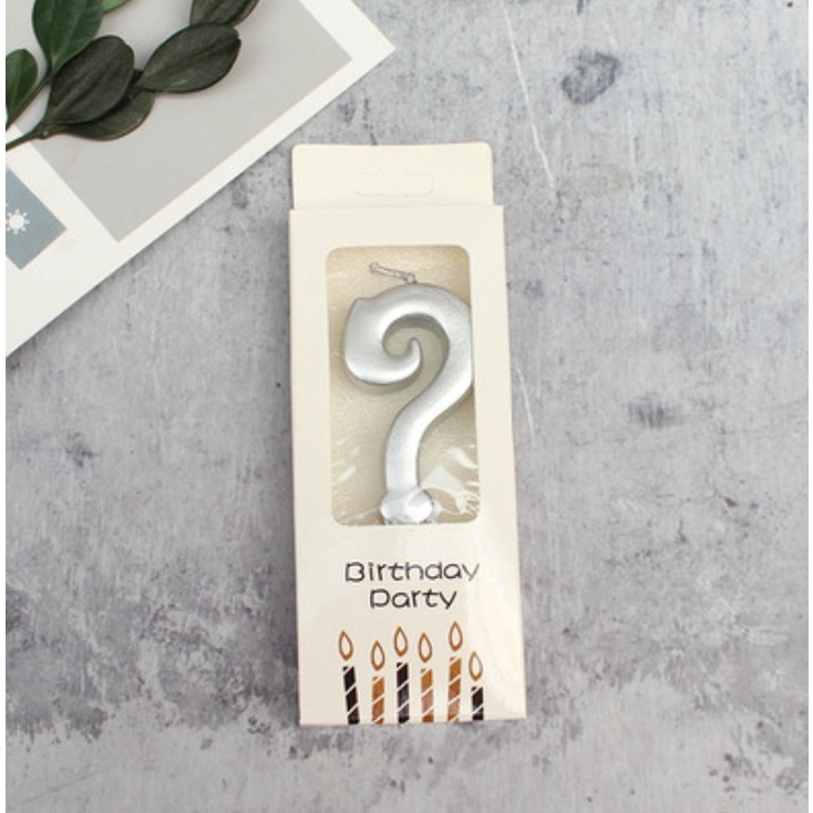 1 Piece Question Mark Candles Birthday Cake Party Creative Wedding Romantic Smokeless [K163