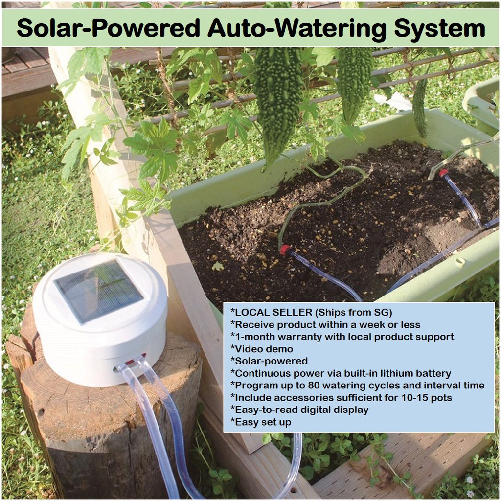 Garden Self Watering System / SOLAR POWER / Programmable / Automatic