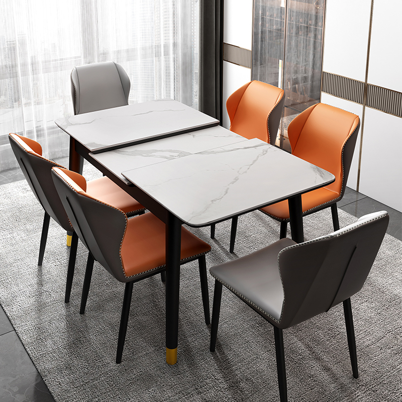 Extendable table retractable dining table long table marble table foldable table Italian slate