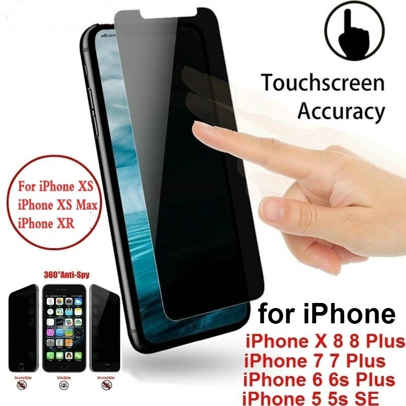 Anti Spy Privacy Film Tempered Glass Screen Protector for IPhone 7 6 6S
