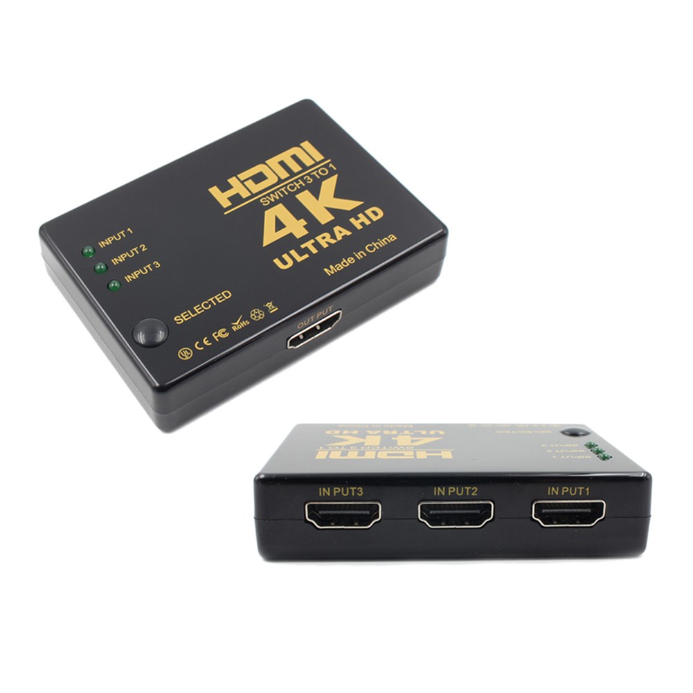 1.4 4K Switcher HDMI Splitter 4K*2K 3D Mini 3 Port HDMI Switch 3 in 1