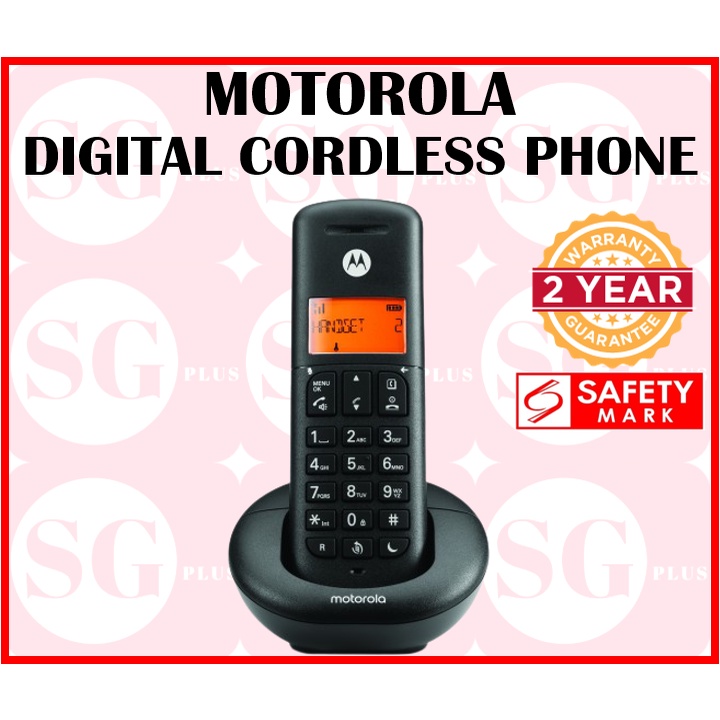 Motorola Cordless Phone E201 Shopee Singapore