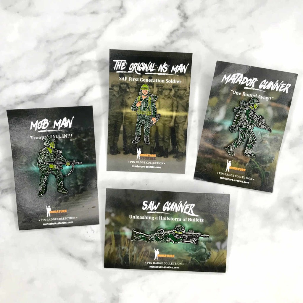 Singapore Army SAF Soldier 1G 2G Mob Man MATADOR Gunner SAW Gunner