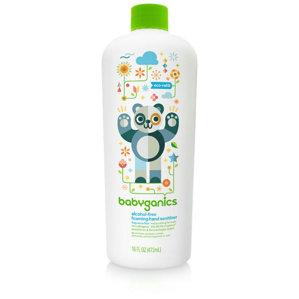 Babyganics Hand Sanitizer Refill Bottle 473ml (fragrance free) Shopee