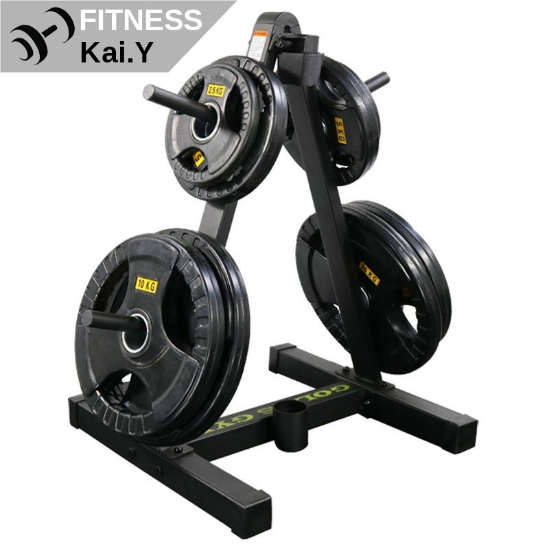 Barbell Weight Plate Dumbbell Tree 1inch and 2inch Plates Home Gym