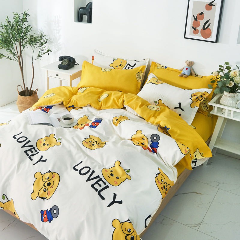 Winnie The Pooh Bedding Set Queen Size Hanaposy