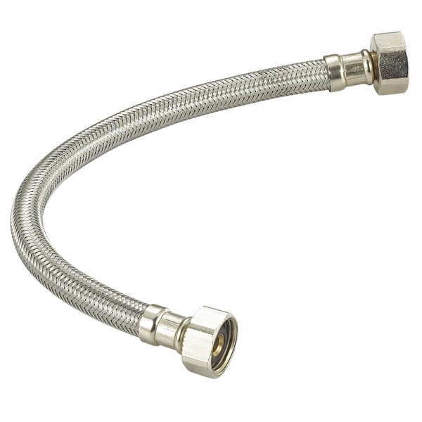 Stainless steel braided flexible hose 12 inch for basin/kitchen sink