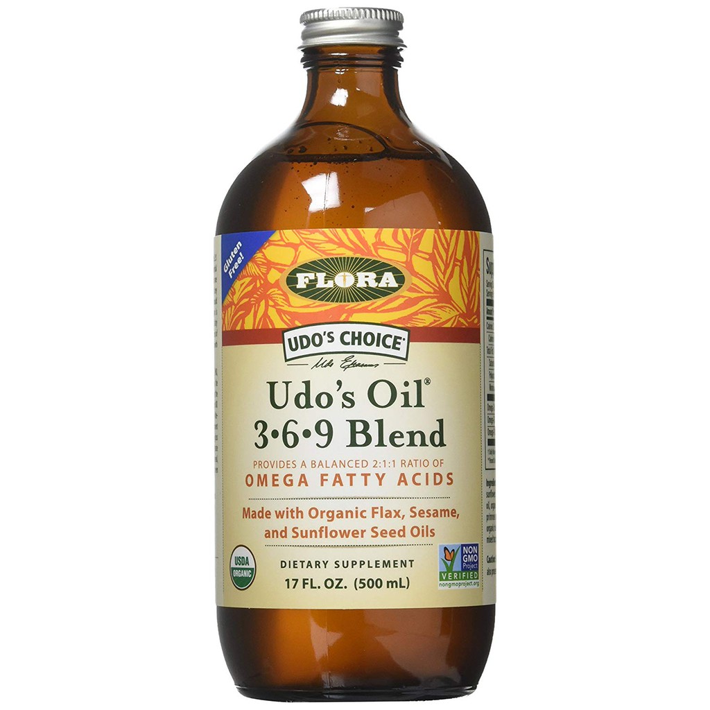 Udo's Choice Oil Triple Omega 369 Blend, 17oz NonGMO & Gluten Free