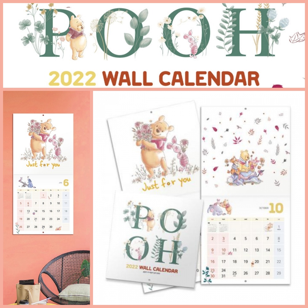 2022 Disney Winnie the Pooh Wall Calendar / Daily Planner 2022 New Year
