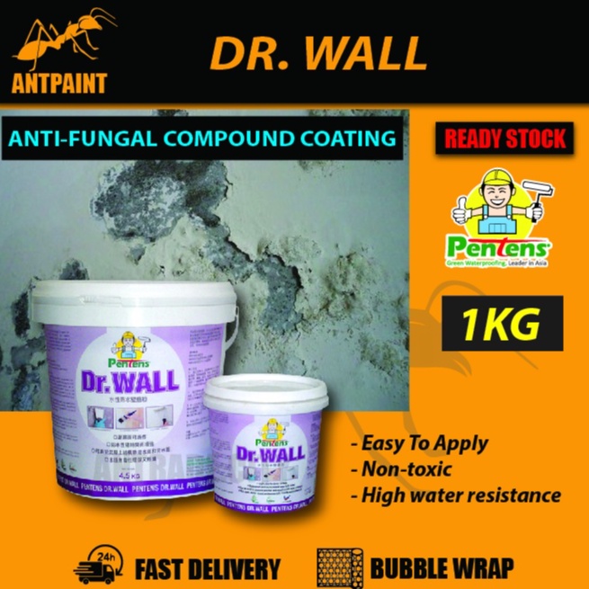 Pentens Dr. Wall 1KG Antifungal Compound Coating Waterproof Paint