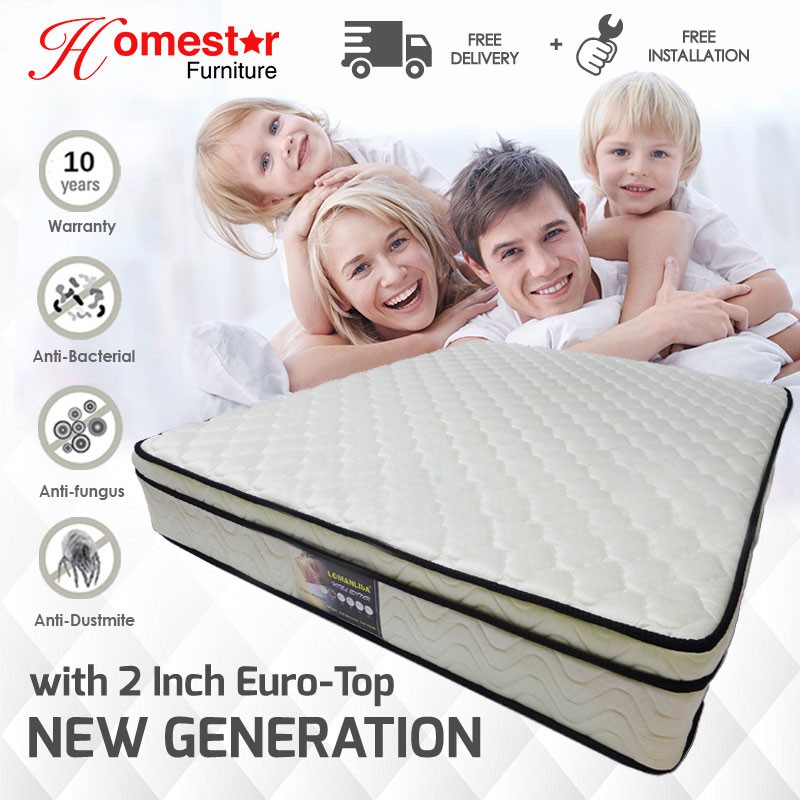 CHEAPEST NEW GENERATION BONNELL SPRING BED MATTRESS WITH 2 INCH EURO