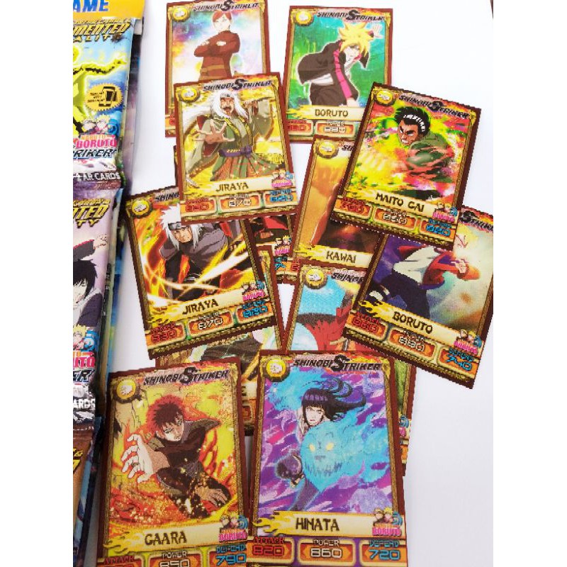 Trading Card Naruto Boruto Shinobi 1 Pack Of 10 Children's