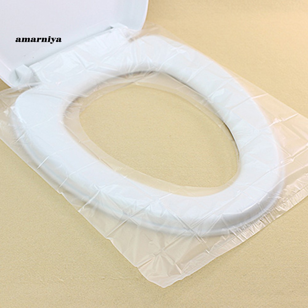AYᴥ10 Sheets Disposable Toilet Seat Cover Mat Travel Portable
