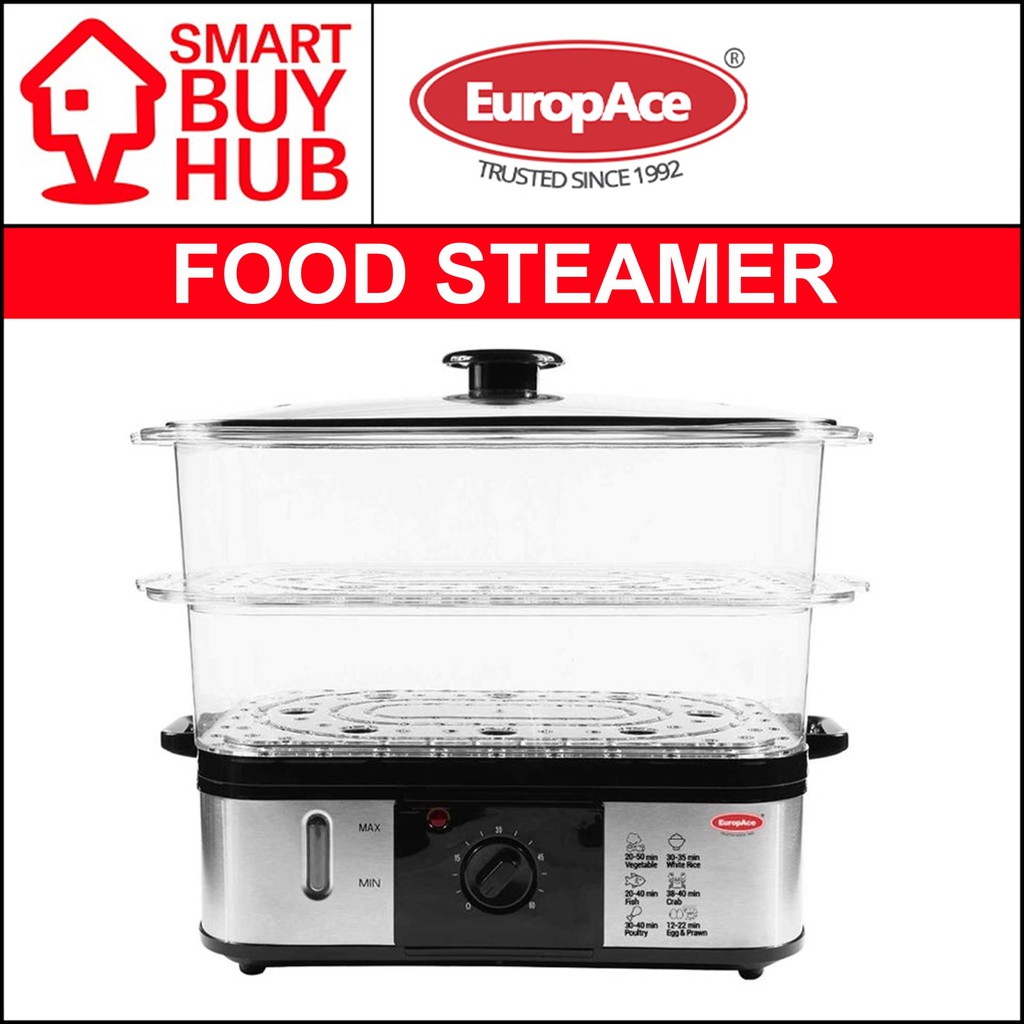 EUROPACE EFS 2121W 2TIER LARGE FOOD STEAMER (12L) (EFS2121W) Shopee