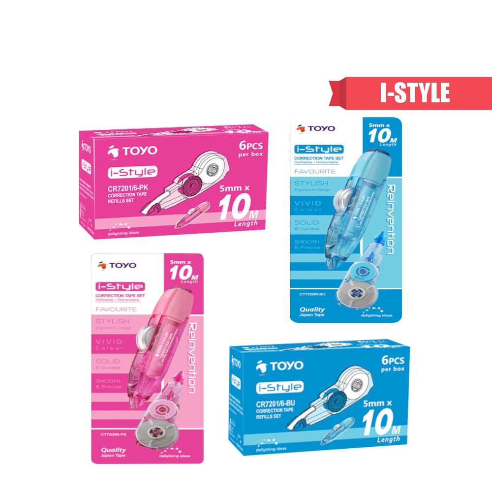 TOYO ISTYLE 5MMX10M CORRECTION TAPE Shopee Singapore