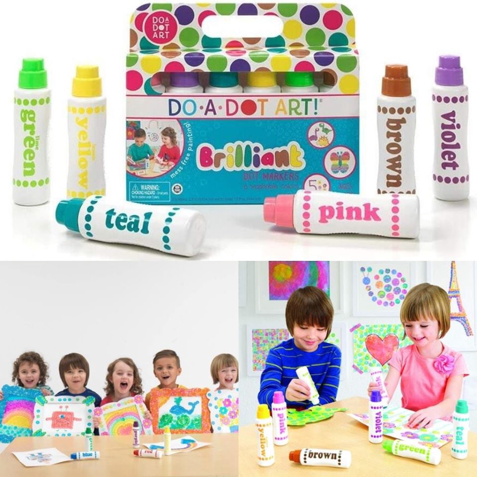 BNIB Do A Dot Art! Markers Brilliant Washable 6 pack, The Original Dot