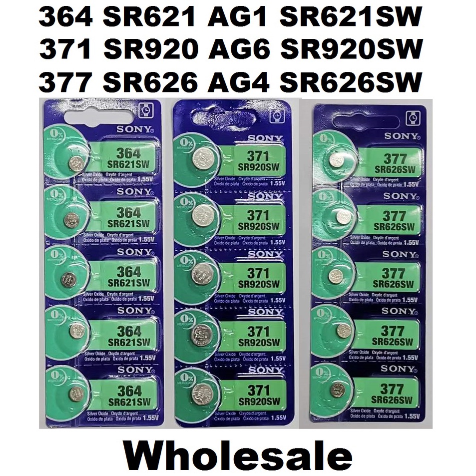 Wholesale best price SONY watch battery Button Cell 364 SR621 AG1