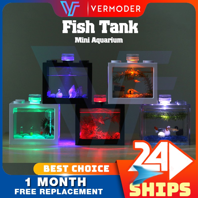 【Ready stock】Betta Fish Mini Aquarium Building Lego Block