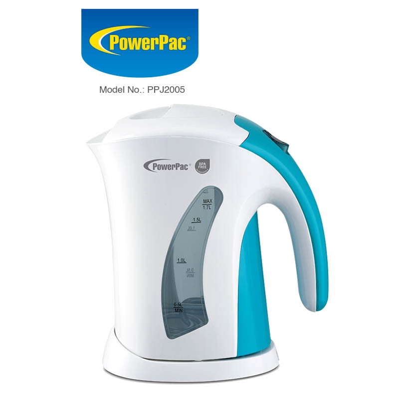 PowerPac Kettle Jug 1.7L BPA FREE (PPJ2005) Blue Shopee Singapore