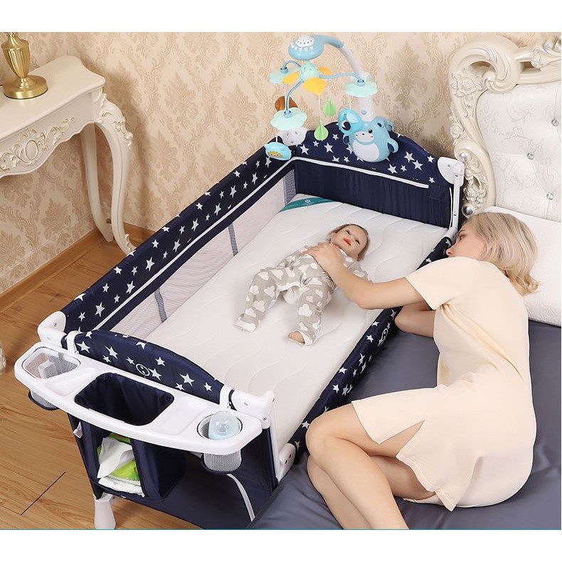 SGFree Delivery 6in1 Playpen/Baby Beside Sleeper Portable