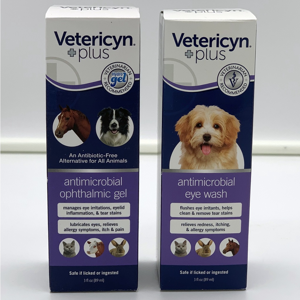 Vetericyn Plus Eye Wash / Ophthalmic Gel for Cats & Dogs Relieves Eye