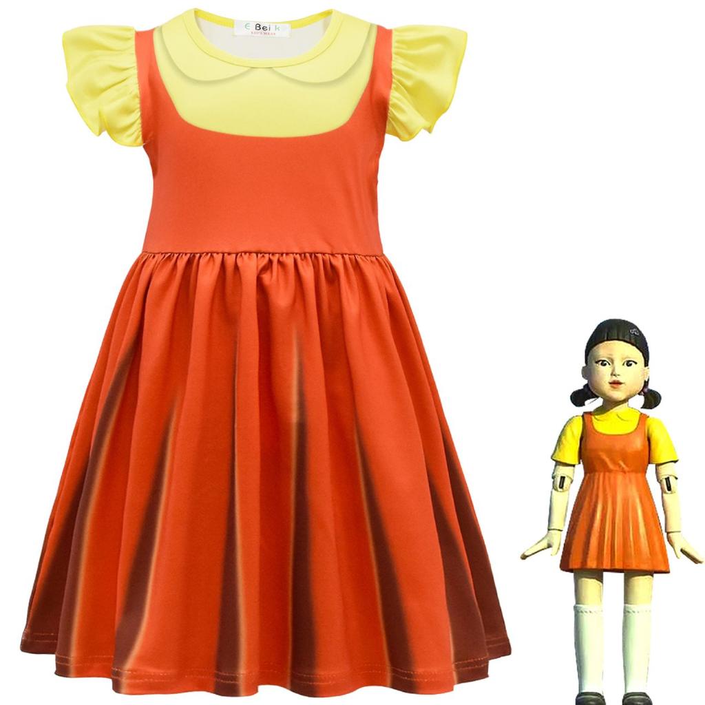 mms Children Dress For Squid Game Character Puppet Dress Up Dress