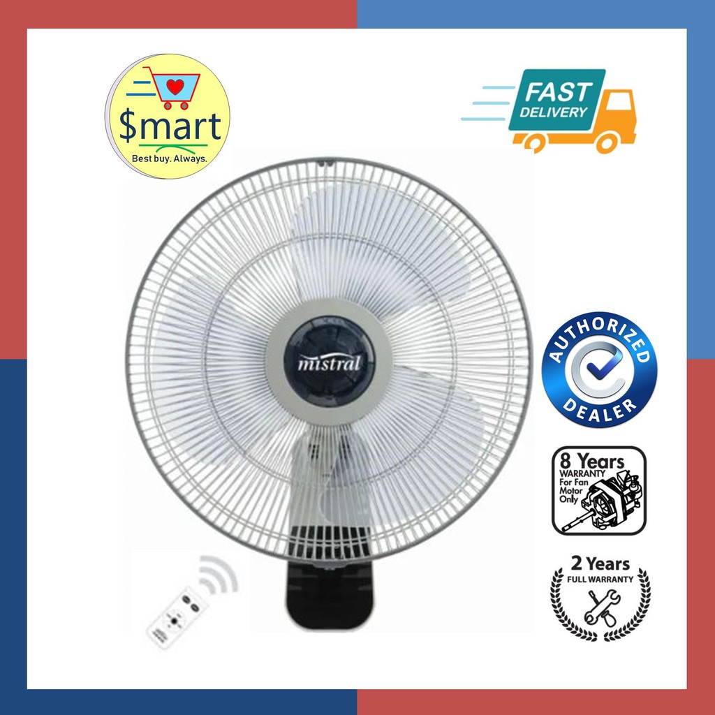 Mistral 16" Wall Fan with Remote Control [MWF4035R] Shopee Singapore