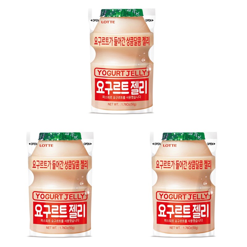 [Bundle of 3] LOTTE YOGURT JELLY 50G [Korean] Shopee Singapore