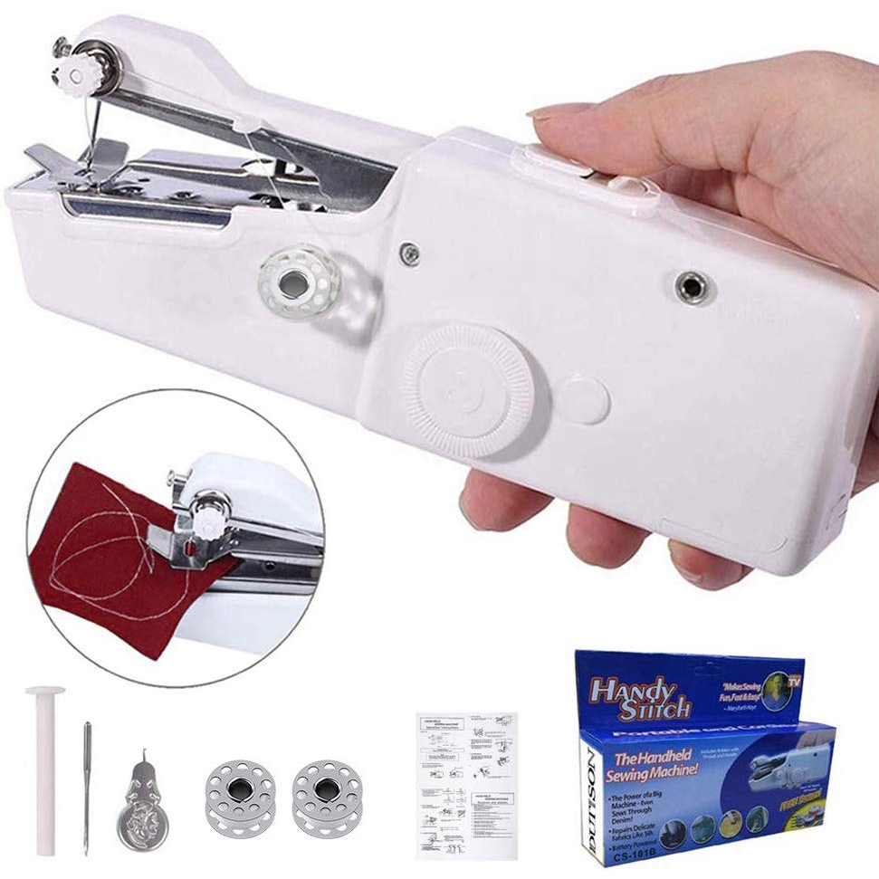 Mini Portable Handheld Cordless Sewing Machine Hand Held Stitch Home