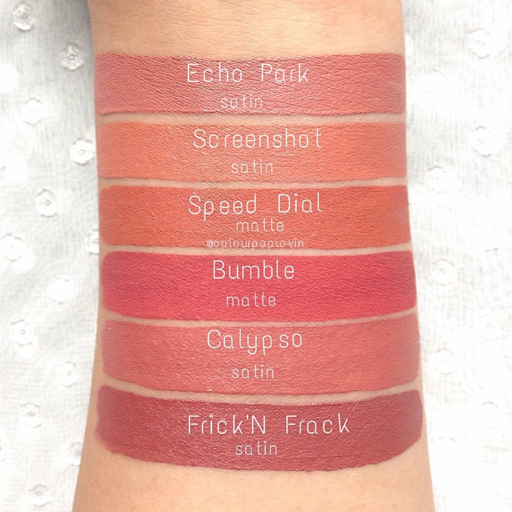 Colourpop Ultra Matte Lip Bumble, Speed Dial, Secreto, Sunday, Take A