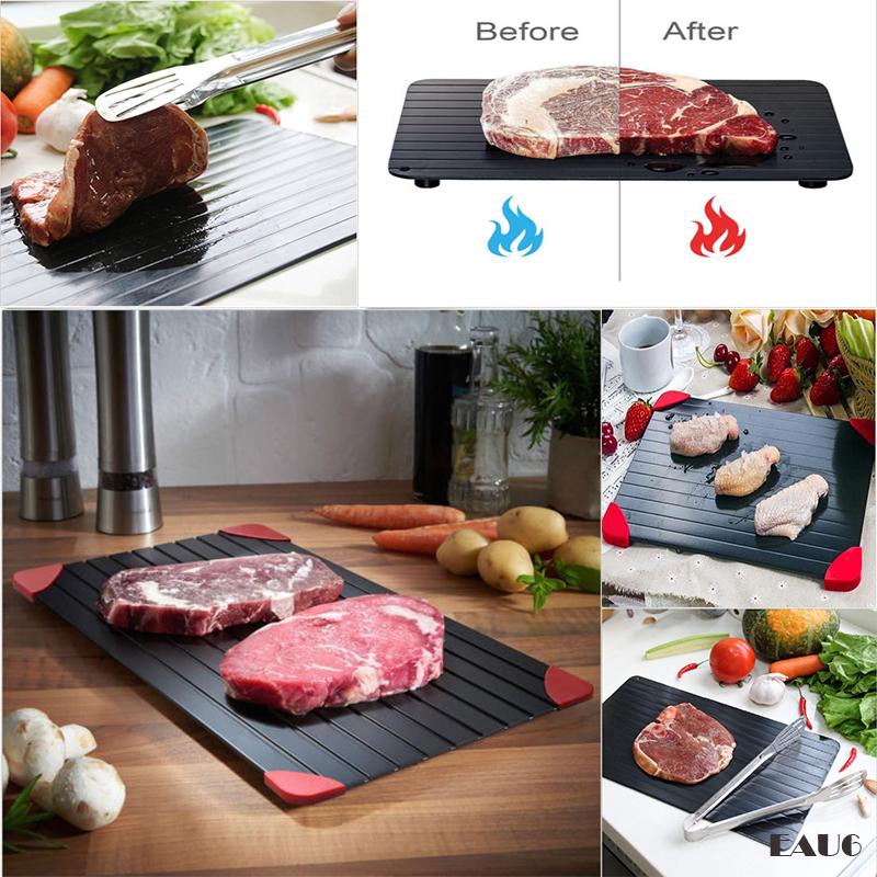 EAU6Fast Defrosting Tray Defrost Beef Meat Frozen Food Quickly Without