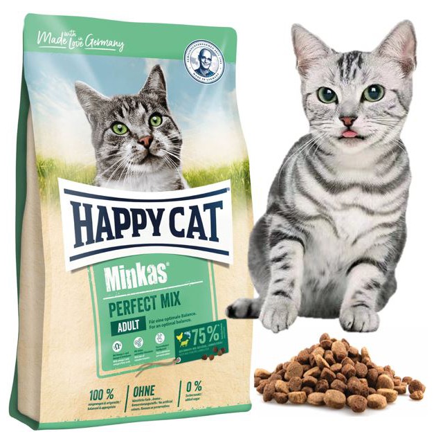 Cat dry food HAPPY CAT DRY FOOD MINKAS PERFECT MIX] Cat Adult Dry Food