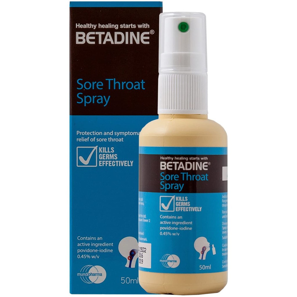 Betadine Sore Throat Spray, 50ml Shopee Singapore