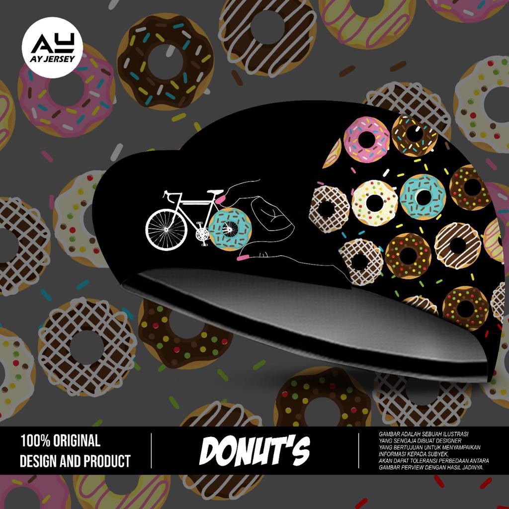 Cycling CAP RUNNING Bike CAP Cycling JERSEY Donut's Shopee Singapore