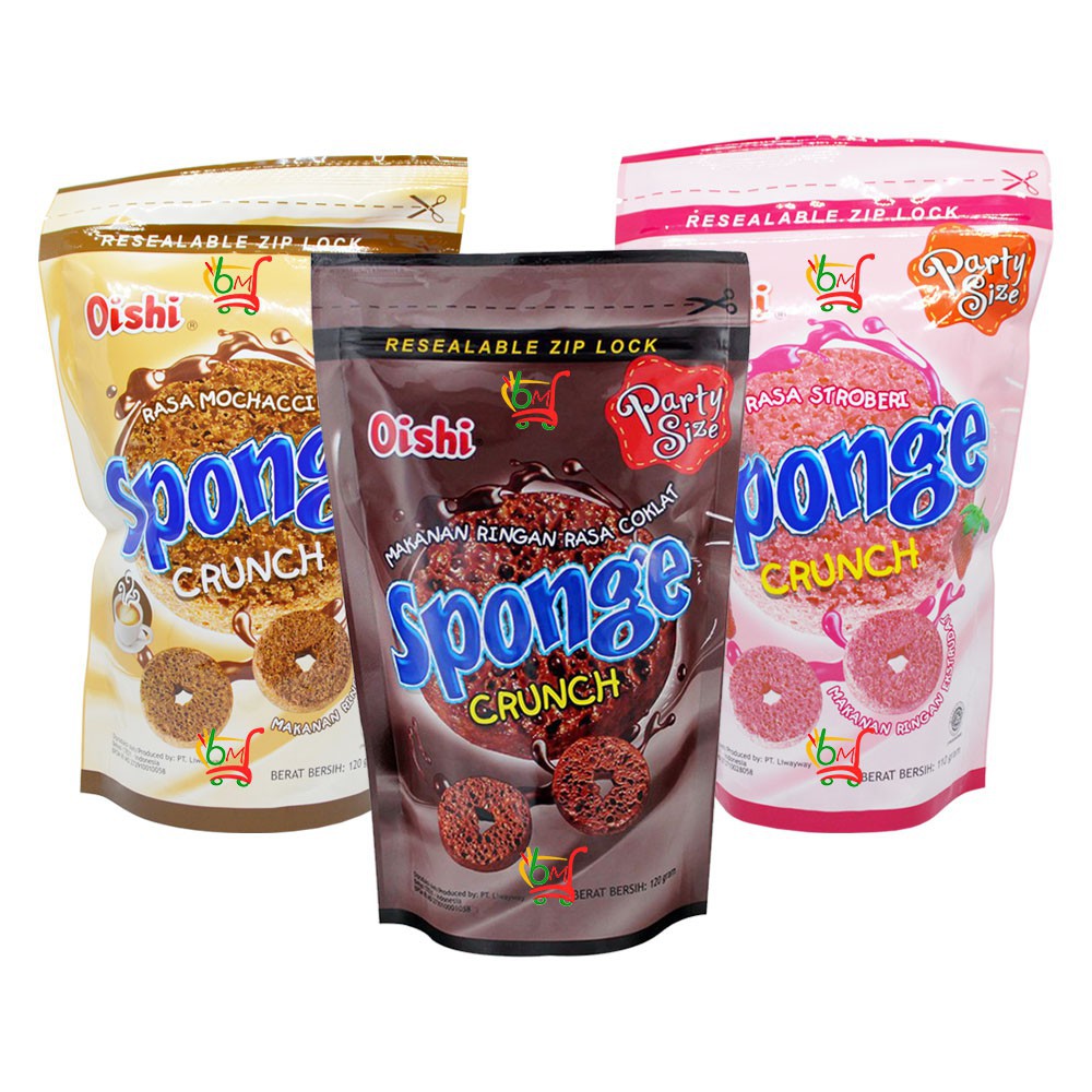 Oishi Sponge Crunch Snack Strawberry L Chocolate Mochaccino | Shopee Singapore