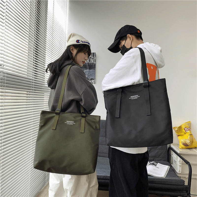 Ulzzang Korean Fashion Big Capacity Nylon Men Tote Bag Sling Bag Shoulder Bag Crossbody Bag