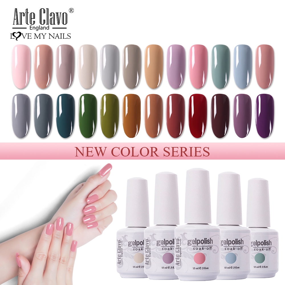 COLOR NUMBERS 20012020 UV Gel Nail Polish Hybrid Nails Soak Off