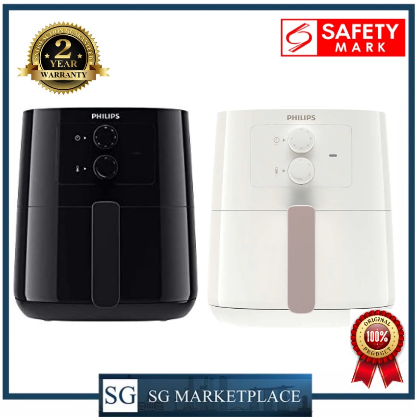 Philips HD9200 Air Fryer. Available in White HD9200 and Black HD9200