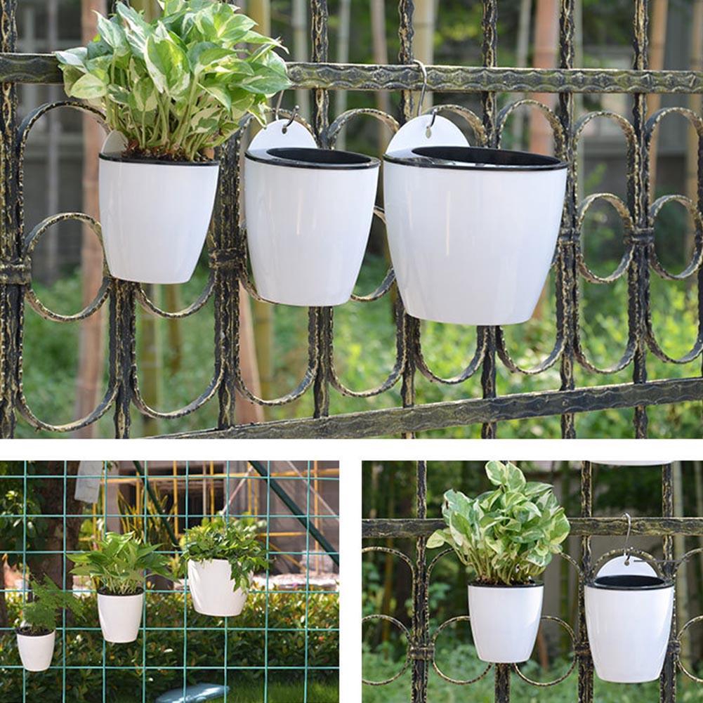 Selfwatering Plant Flower Pot Wall Hanging Planter House Garden For