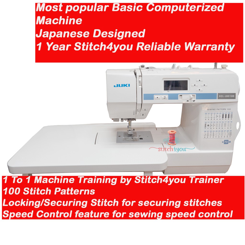 (Free1to1 Training,JukiAuthorized) Juki Lb5100, Most Popular Basic