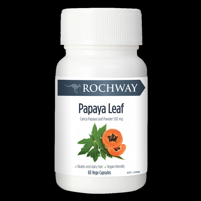 Rochway Organic Papaya/Paw Paw Leaf Extract Capsules, 60caps Shopee Singapore