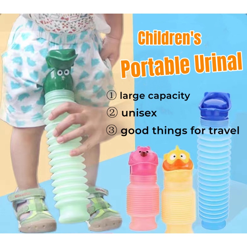 Portable children's urinal cartoon car telescopic urinal boy baby frog