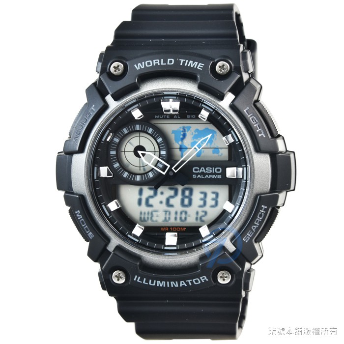 (casio) Casio Dual Display Multi Time Zone Electronic Tape