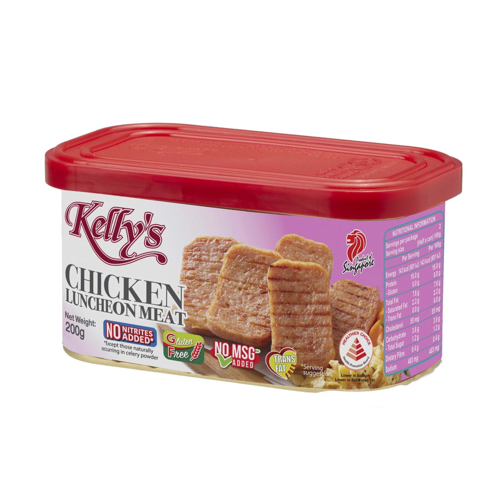 Kelly's Healthier Choice Chicken/Pork Luncheon Meat Shopee Singapore