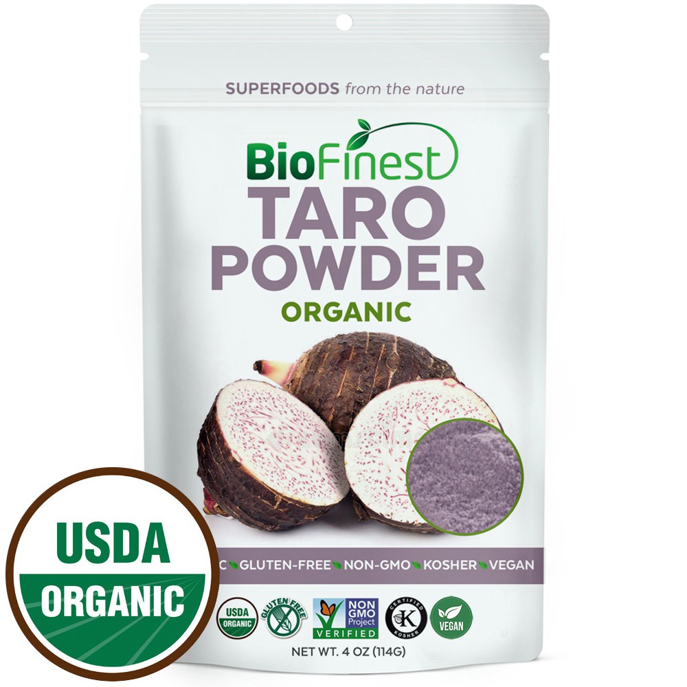 Biofinest Taro Powder Pure Organic Freeze Dried Superfood 114g Detox