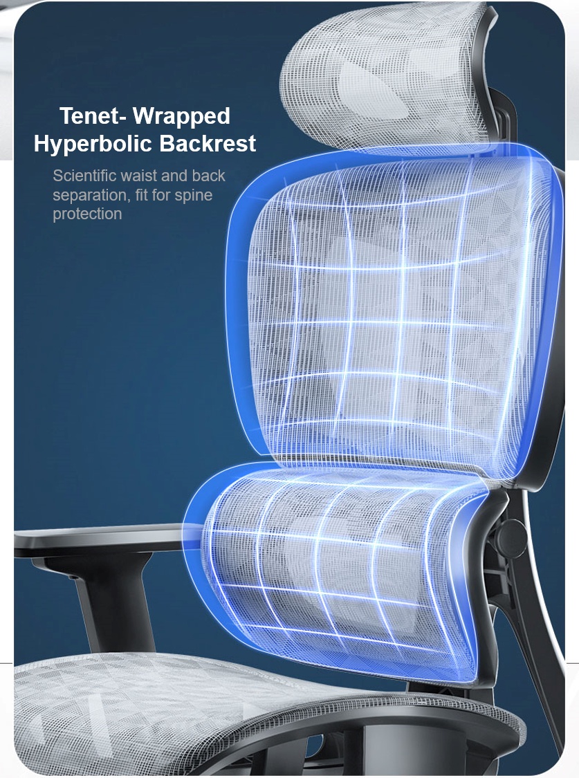 SeatZone E1 Fully Synchronized Ergonomic Office Chair Shopee Singapore